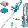 TOTAL Tagliasiepi elettrico a batteria, Include batteria 2Ah 20V e caricatore, Batteria a lunga durata, Leggero, comodo da usare, Taglio preciso Lame da 460 mm