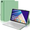 WINCHKING Custodia con Tastiera per Lenovo Tab M10 Plus (3rd Gen) 10.6 2022, Tastiera Bluetooth Layout Italiano per Lenovo M10 Plus 3rd, Cover Tastiera per Lenovo M10 Plus (TB-125FU/128FU/128XU), Verde Chiaro