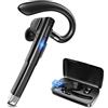 zivsivc Auricolare Bluetooth, Cuffie con Custodia di Ricarica con Display a LED 96 Ore di Conversazione in HD CVC8.0, con Microfono a Cancellazione di Rumore, per Guida/Ufficio/Lavoro