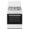 Nikkei SN664WGE - Cucina a gas 4 FuochI con forno a gas con grill elettrico 60x58 colore Bianco