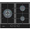 Vitrokitchen Piastra Gas VITROKITCHEN CG630NN Vetro Nero Naturale 3 fuochi