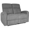 Gardenia Claire T Divano 2 Posti Reclinabile, Tessuto, Antracite, 130 x 77 x H 104