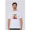 Tezenis T-shirt Girocollo In Cotone Con Stampa Uomo Nero