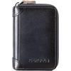 PORRASSO Porta Carte di Credito Pelle Portamonete Uomo Portafoglio con Protezione RFID Portatile Porta Tessere con 12/20/30/45 Porta Carte di Credito Blu A