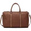 HERLING - research HERLING Borsone uomo/donna NOLAN vintage borsa da viaggio pelle PU (Coffee Brown)