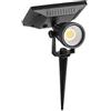 V-TAC Faretto LED Solare da Giardino con Pannello Solare - Faro Spot LED da Esterno Impermeabile IP65 per Cortile, Piscina, Terreno - Luce 4000K Bianco Naturale - Lampada 2W, VT-952