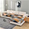 ZZDZW Copridivano 3 Posti con Penisola Copri Divano Angolare a Destra a Sinistra Elasticizzato Copridivani a SX a DX Elasticizzati Universali Copertura Fodera per Divano Sofa Cover