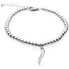 inSCINTILLE Corni Bracciale Uomo Donna in argento 925 rodiato con corno portafortuna e palline, Unisex vari colori e confezione regalo inclusa nel prezzo