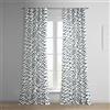 HPD Half Price Drapes Tende in Cotone di Lusso con Stampa Astratta Geometrica (1 Pannello), per Camera da Letto e Soggiorno, 137 x 213 cm (Larghezza x Lunghezza), Blu Ellis Astratto