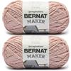 Bernat Maker pesca morbida, 2 confezioni da 250 g 72% cotone 28% nylon, n.5, grosso 290 m, per maglieria, uncinetto e amigurumi
