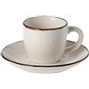 Tognana Stay, Set 6 Tazzine Caffè con Piatto, Stoneware, Beige