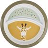 Sterntaler Piatto Giraffa & Leone - Piatto per bambini con pratica suddivisione e motivo testa di giraffa - in materiale robusto con base antiscivolo - per neonati e bambini - regalo, verde pallido