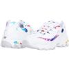 Skechers D'lites - Summer Fiesta, Scarpe da Ginnastica Donna, Bianco White Trubuck Multi Mesh White Trim Wmlt, 37.5 EU