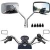 YUJYGAO M10 M8 Specchietti Laterali per Moto, Specchietto Retrovisore Moto Cromato Compatibile per Yamaha Bobber ATV Street Bike Cafe Racer Sport Cruiser Chopper