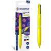 OSAMA 4 Multi Neon - Penna Multicolore a Sfera 1.0 mm, Penne Colorate 4 Colori Personalizzate Inchiostro Nero Blu Rosso e Giallo Fluo (Mina 1.6 mm), Cancelleria Scuola Ufficio Università e Cartoleria