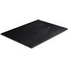 EMKE Piatto doccia 120 x 90 cm, superficie antiscivolo, piatto doccia SMC, effetto pietra, 90 mm, piatto doccia angolare, colore nero