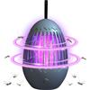 IXYHKB Lampada Antizanzare Elettrico, Zanzariera Elettrica Insetticida con Luce UV Uccisore di Zanzare Bug Zapper Elettrico Trappola Zanzare Elettrico Trappola per Insetti e Mosche per Casa Interno (Grigio)