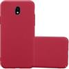 Cadorabo Custodia per Samsung Galaxy J5 2017 in FROSTY ROSSO - Rigida Cover Protettiva Sottile con Bordo Protezione - Back Hard Case Ultra Slim Bumper Antiurto Guscio Plastica
