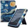 KOLEV Custodia con supporto per Pocketbook Touch HD 3/Touch Lux 4 5/Basic 4/Basic Lux 2/633 Custodia für eReader a colori con cinghia da polso e spegnimento automatico ( Color : XK , Size : For Pocketbook T