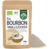 Alpi Nature Zucchero Vanigliato Bourbon BIO 40g, Premium Zucchero di Canna in Polvere e Grezzo con Baccelli di Vaniglia del Madagascar Tritati