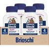Brioschi 4x Brioschi Pocket Compresse Masticabili Digestivo Frizzante e Dissetante al Gusto Limone - 4 Barattoli da 30 Compresse Masticabili