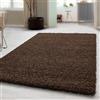 Carpetsale24 Shaggy Tappeto Salotto Moderno 100 x 200 cm Marrone - Tappeto per scendiletto Camera da Letto, Cucina y Soggiorno - Tappeto Fluffy y Morbido, Monocromatico, facile manutenzione