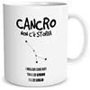 Lol t-shirt Tazza in Ceramica Mug Personalizzata con Segno Zodiacale a Scelta - Oroscopo - Zodiaco - Idea Regalo per Festa della MammaPapà - San Valentino - Compleanno - Anniversario - Natale - Ufficio (Cancro)