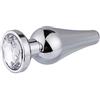 BONDAGERIE® Plug Anale Sextoy Adult lungo Donna uomo, con diamante Bianco, sacchetto incluso, Taglia Kit 3 Plug S M L