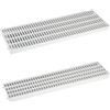 SHOPPING GOOD Griglia Ricambio per Canaletta Drenaggio Acqua Piovana - Grigliato modulare per canalina in Plastica 13x50 e 20X50 - Antiscivolo Antitacco - Grigio chiaro - Made in Italy (CM 13X50X2, N° 5 GRIGLIE)
