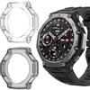 ToVioc Cover Compatibile con Amazfit T-Rex 3 Custodia Full Protezione, [2 Pezzi] [Anti-Graffio] Shell per Amazfit T-Rex 3 - Nero & Trasparente