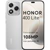 HONOR 400 Lite Smartphone 5G Dual SIM NFC, 8GB RAM 256GB Memoria, 108MP con pulsante AI telefono Android 15, 6.7 pollici AMOLED Eye-Care Display, 5230 mAh,IP64&SGS, Velvet Grey [Versione italiana]