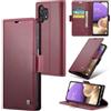 Rerzoiro Cover per Samsung Galaxy A32 5G Custodia Portafoglio [Blocco RFID] Premium Pelle PU Wallet Case Flip Libro con Porta Carte Slot Supporto Flip Case per Samsung Galaxy A32 5G, Rosso