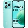 HONOR 400 Lite Smartphone 5G Dual SIM NFC, 8GB RAM 256GB Memoria, 108MP con pulsante AI telefono Android 15, 6.7 pollici AMOLED Eye-Care Display, 5230 mAh,IP64&SGS, Mars Green [Versione italiana]