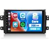 CAMECHO 8Core 2G+64G CAMECHO Autoradio per Suzuki SX4/Fiat Sedici 2006-2013, Android 13 Stereo 2 DIN con Schermo da 9 Pollici con Navigatore GPS Carplay Android Auto DSP RDS Bluetooth Mirror Link