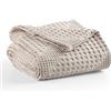 Milam London Telo Copridivano 3 posti | Cotone 100% Copriletto | Plaid Divano | Copri Divano | Coperta Letto | Telo Copritutto | Coperta Letto Matrimoniale Super King 250x280 cm - Beige