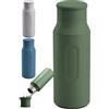FLASHGIFT WILD | Borraccia Termica 500 ml | Bottiglia Termica con Tappo Bicchiere | Borracce Termiche Doppia Parete Isolante | Water Bottle per Montagna e Outdoor | Bevande Calde e Fredde | Verde