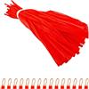 YOUDALIS 100 Pezzi Borsa in Rete Riutilizzabile, Borsa da Frutta di Nylon con Fibbia, Sacchetti in Plastica per Uova Confezionate, Conservazione di Alimenti (Rosso)