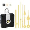 YIWONFU Meccanismo silenzioso per orologio da parete, alimentato a batteria, con 2 stili, lancette per la riparazione di casa e ufficio (oro)