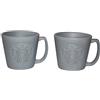 Starbucks Coffee Company Starbucks - Tazza da caffè Gray Stone Starbucks Mug Espresso Set Demitasse (Gray, 2)