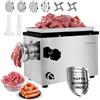 Anatole Tritacarne Elettrico Professionale 1100W Acciaio Inox Integrale Macchina per Salsicce Multifunzionale 6/8/10mm/3-Fori Piastre di Macinazione 1 Insaccatrice per Salsiccia 2 Lame 220V