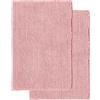 Decomira Tappeto Bagno Antiscivolo in Ciniglia | Tappetino Bagno Super Assorbente, Lavabile in Lavatrice | Per la Doccia, la Vasca o come Tappetino WC | Rosa - 50x80 cm (2 Pz)