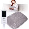 EcoSapiens Grigio, cuscino riscaldante elettrico, 40 x 50 cm, 100% cotone, 3 modalità di riscaldamento, timer da 60 minuti, per alleviare dolori al collo, spalle, schiena e dolori regolari,