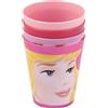 Joy Toy Principesse Disney - Bicchieri In Plastica, Confezione da 4