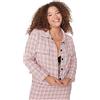 Trendyol Damen Regular Basic Plaid Webstoff Große Größen in Jacke Cappotto, Multi-Color, 48 da Donna