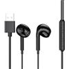 Generic Auricolari USB - 20 - 20000 Hz, con microfono USB, cuffie audio ad alta fedeltà, buona riduzione del rumore, microfono USB per musicisti, audiofili, chiamate vocali, videogiochi, lavoro remoto