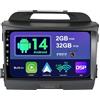sxauto BXLIYER Android 12 IPS Autoradio Per Kia Sportage (2010-2015) - 2G+32G - Senza fili Carplay & Android Auto - GRATUITI Telecamera - DSP DAB Fast-boot Volante WIFI 4G Split-Screen - 2 Din 9 Pollici