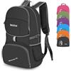 Bekahizar Zaino leggero 35 l, pieghevole, impermeabile e ripiegabile, per escursioni, unisex, uomini, donne, bambini, outdoor, campeggio, escursioni, ciclismo, Adulti (unisex), Nero , 35 litri