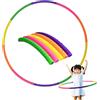 Hayaww 10 Sezioni Cerchio Hula Hoop Rimovibili e regolabili Esercizio Hoola Hoop Fitness Staccabile Hoola Hoops Anello Pneumatici Hula-Hoop da assemblare per la Danza Giochi Sportivi Ginnastica (A)