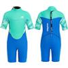 Gogokids Shorty Muta per Bambini, Muta in Neoprene da 2,5 mm per Bambini, Mute Bagnate Corte Con Cerniera Posteriore per Comfort e Calore, Muta UV per Nuoto, Snorkeling e Surf, Età 3-4 Ragazzi