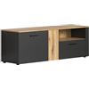trendteam smart living Tavola per TV, in legno, grigio, 150 x 50 x 42 cm (L x A x P)